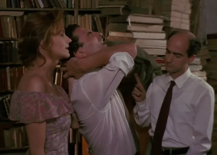 Massimo Troisi, Francesca neri e Angelo Orlando in "Pensavo fosse amore e invece era un calesse".