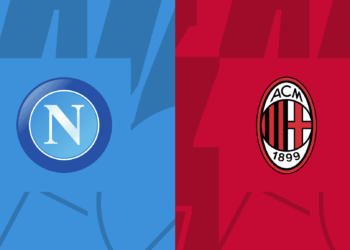 Napoli-Milan, i loghi delle squadre