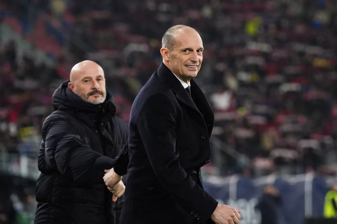 Allegri e Italiano in campo